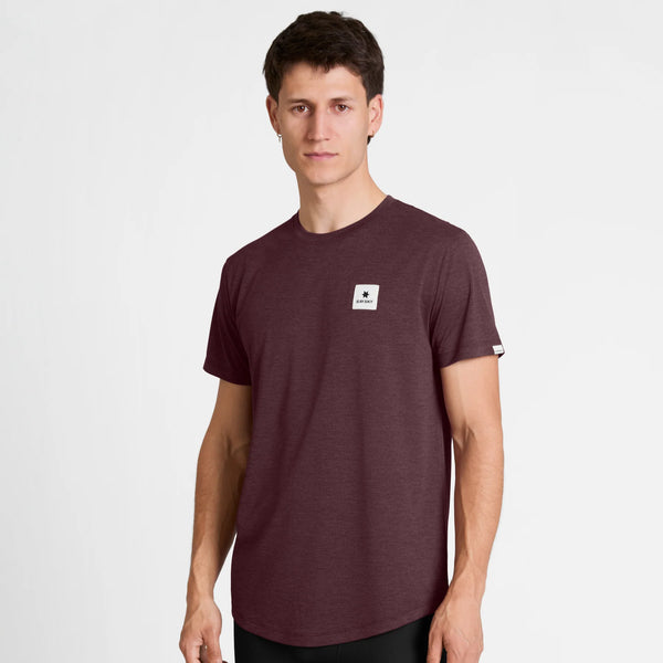 SAYSKY Men's Clean Combat Pro T-shirt - Burgundy