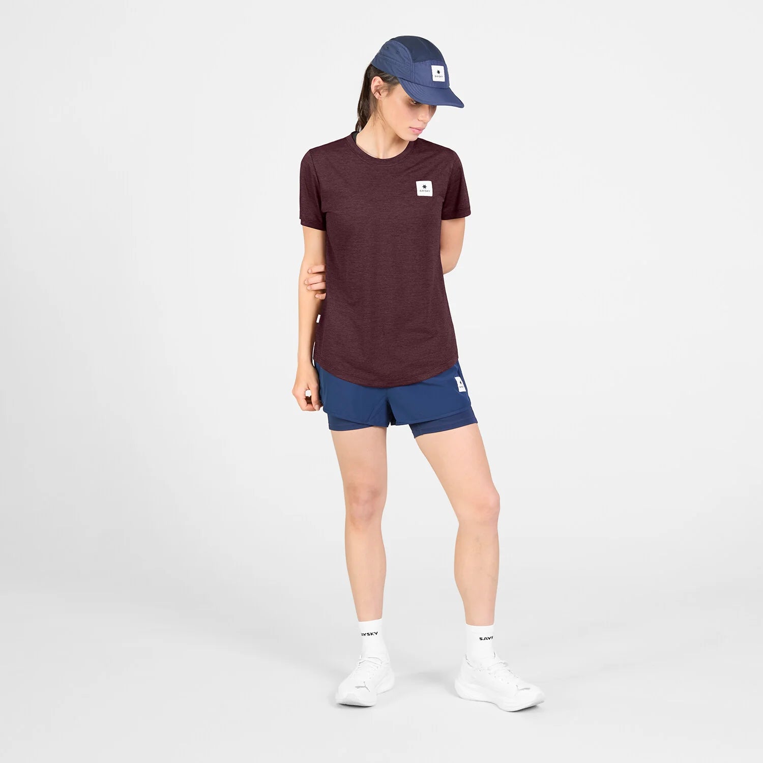 Saysky Women's Combat Pro T-shirt - Burgundy