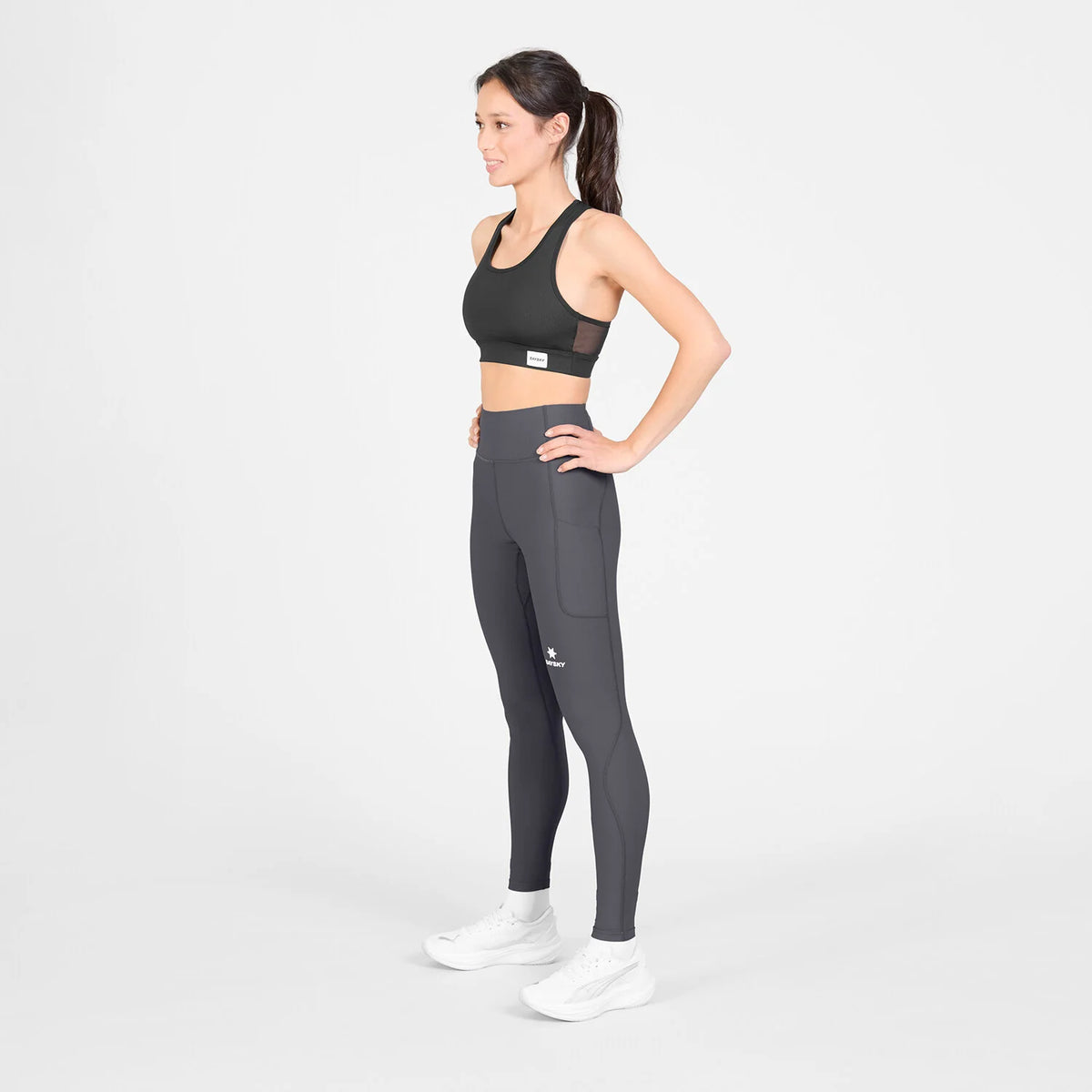 SAYSKY Women's Combat+ Rib Tights  - Grey