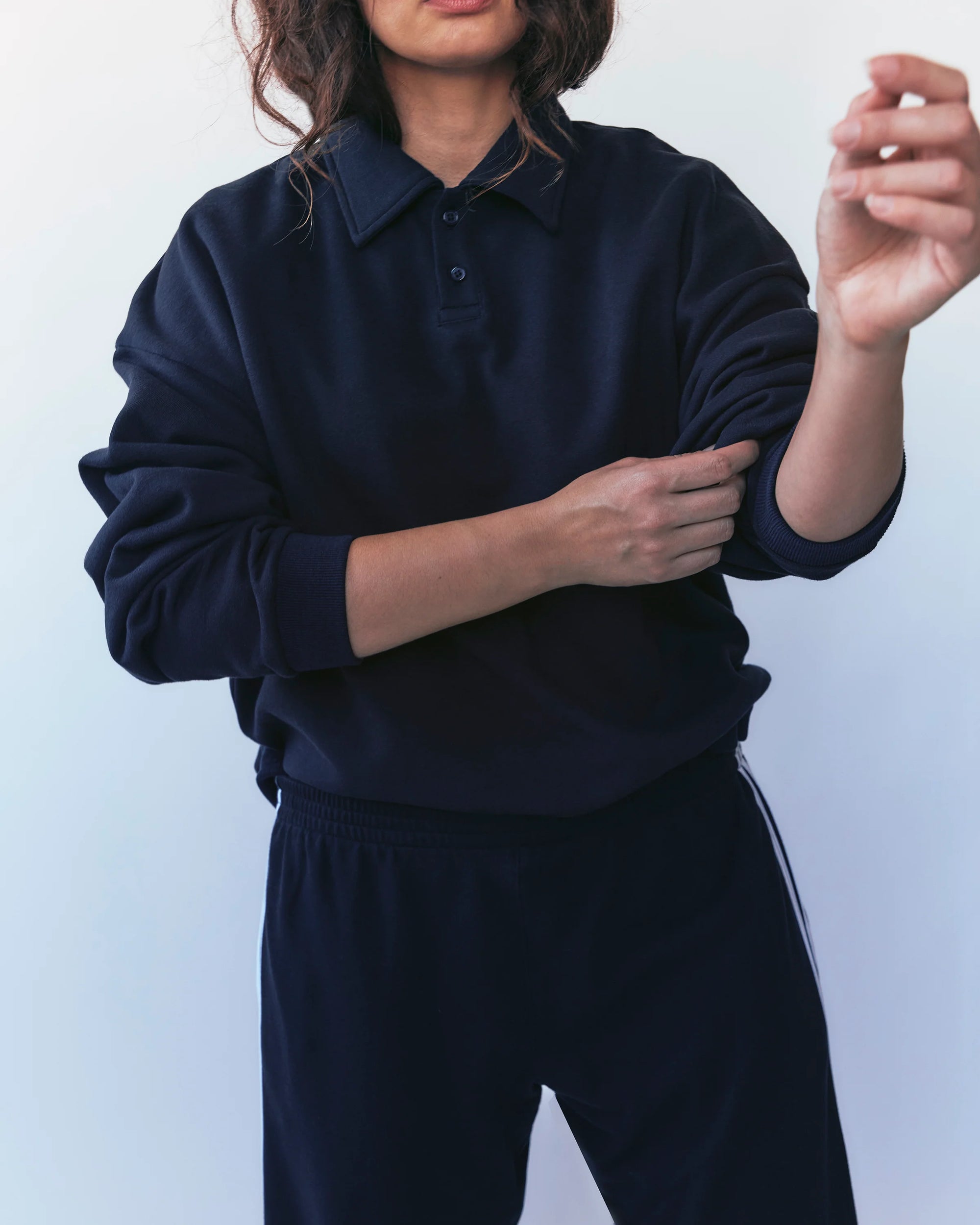 h-o-r-s-e sport the navy polo sweatshirt