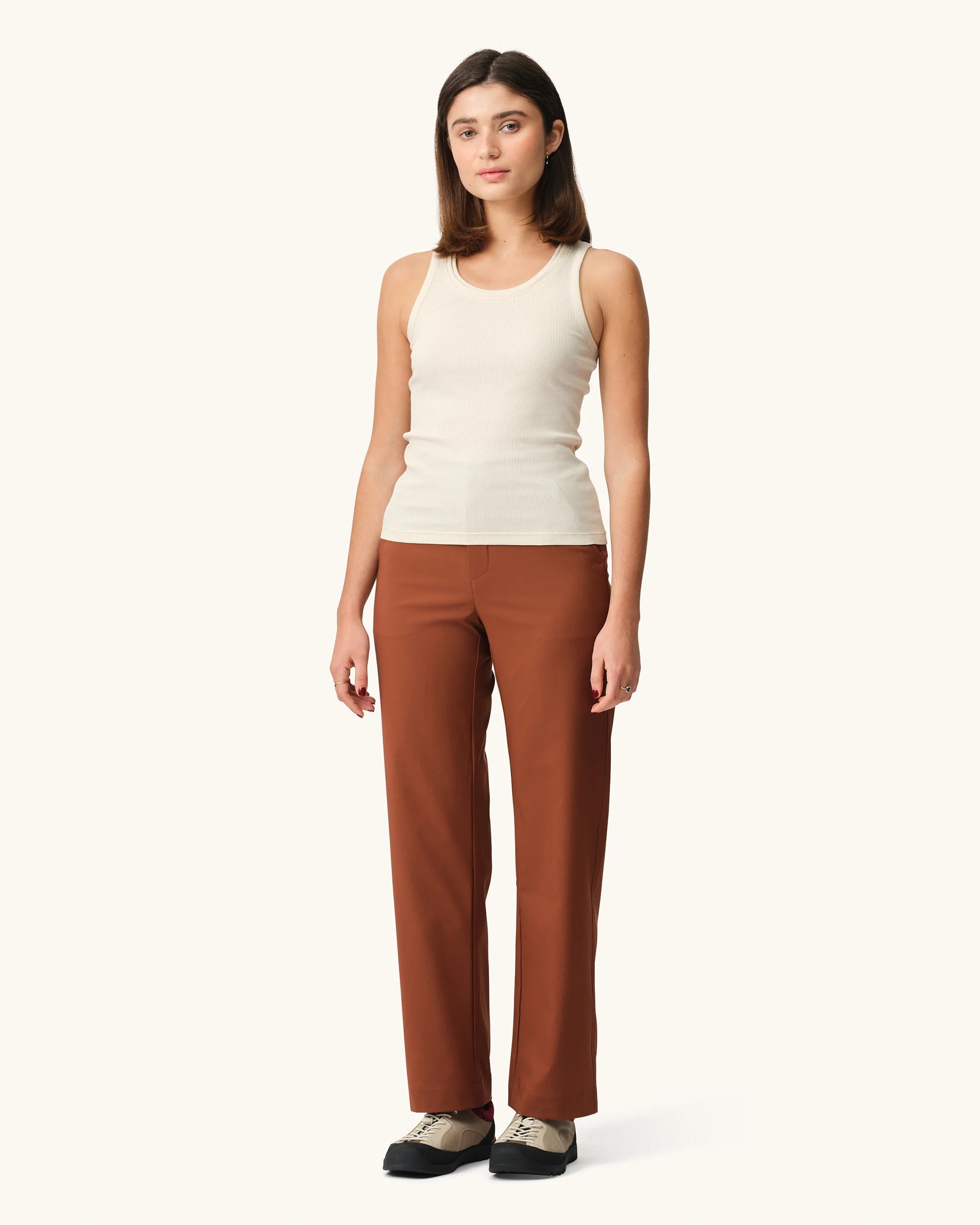 Hikerkind Ribbed Merino Tank - Betula