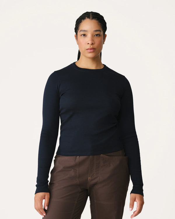 Hikerkind Ribbed Merino Longsleeve 01 - WOAD