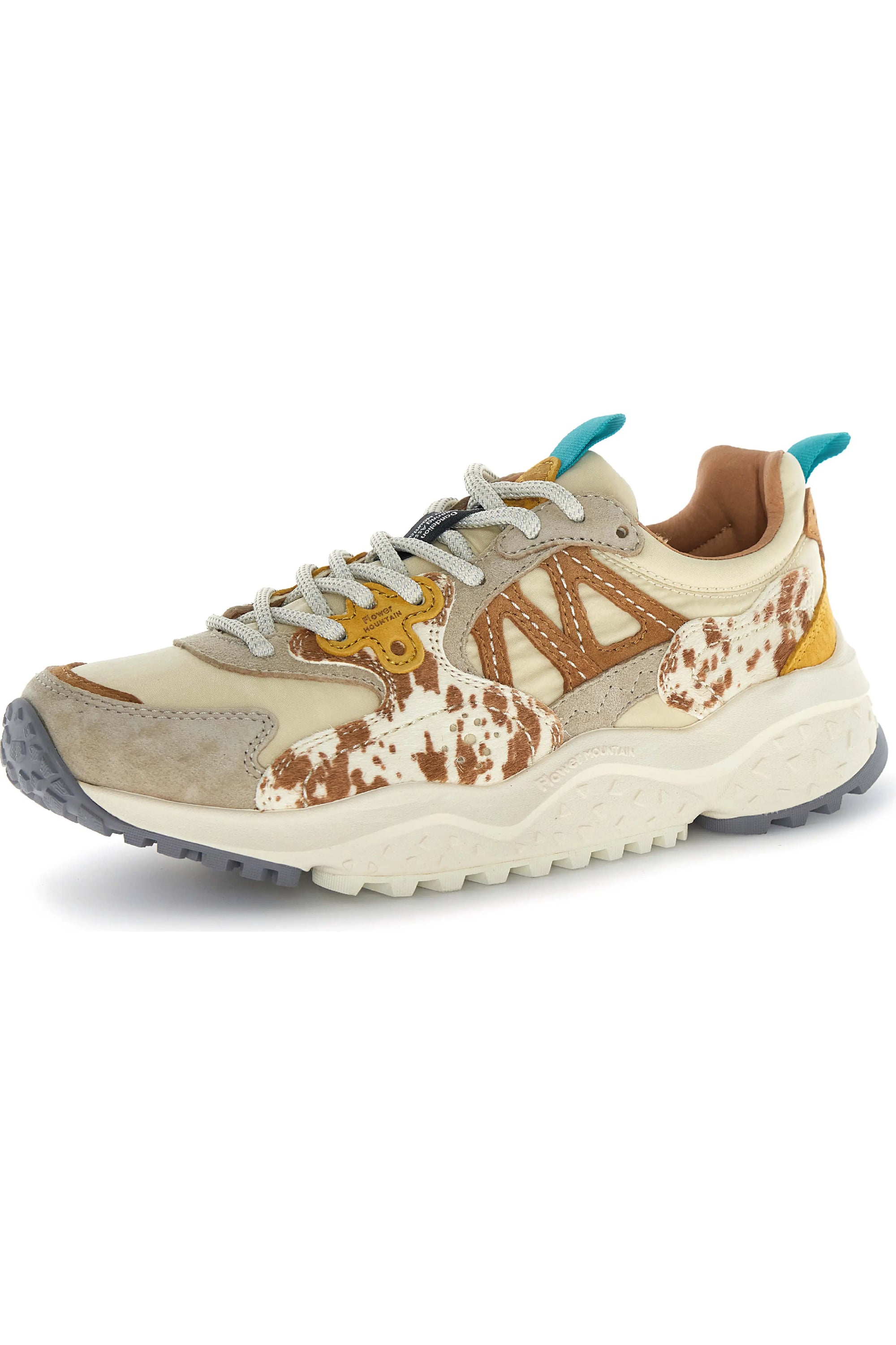 Flower Mountain Solin Sneaker - Beige / Brown / Pony