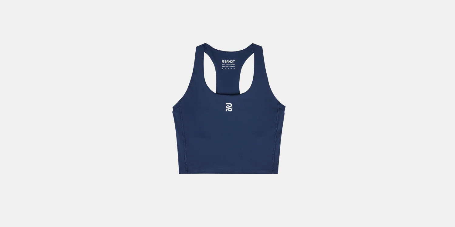 Bandit Stamina Scoop Neck Crop - New York Navy
