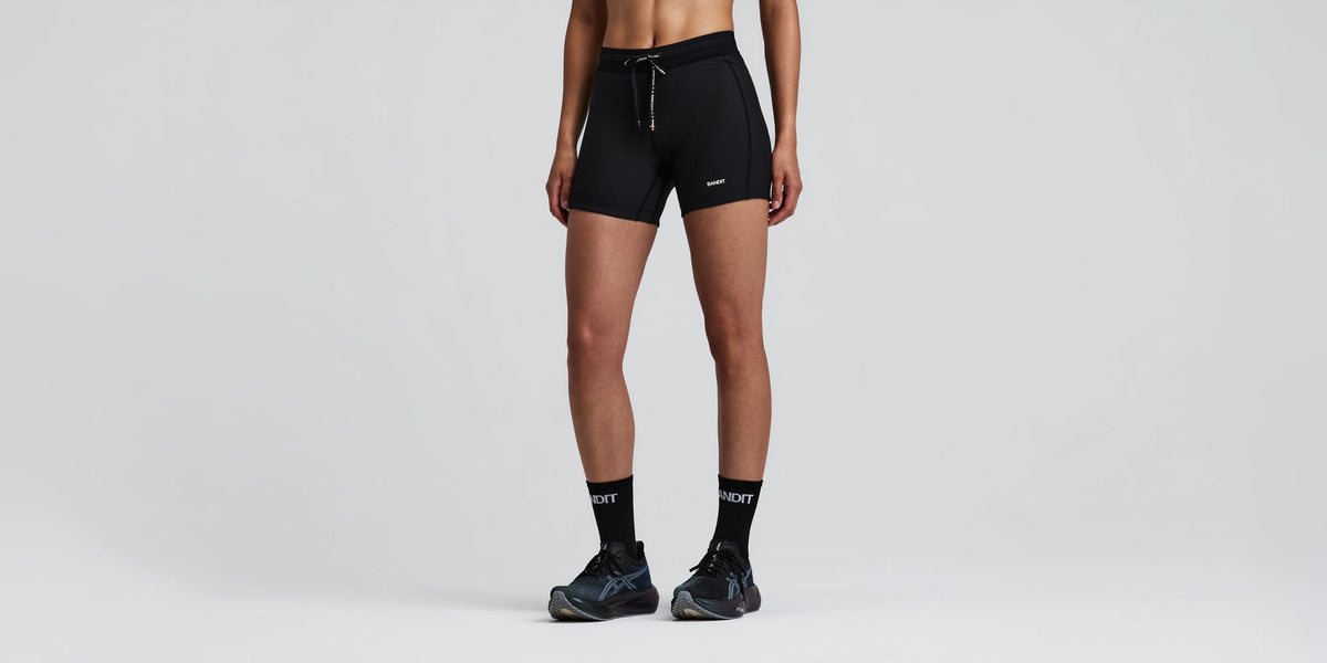 Bandit Women's Cadence Rib 5" Compression Next Gen - Black
