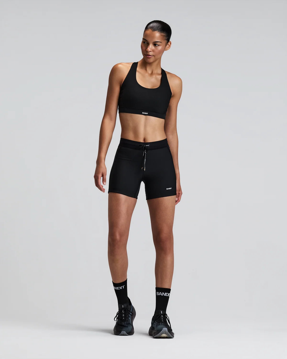 Bandit Women's Cadence Rib 5" Compression Next Gen - Black