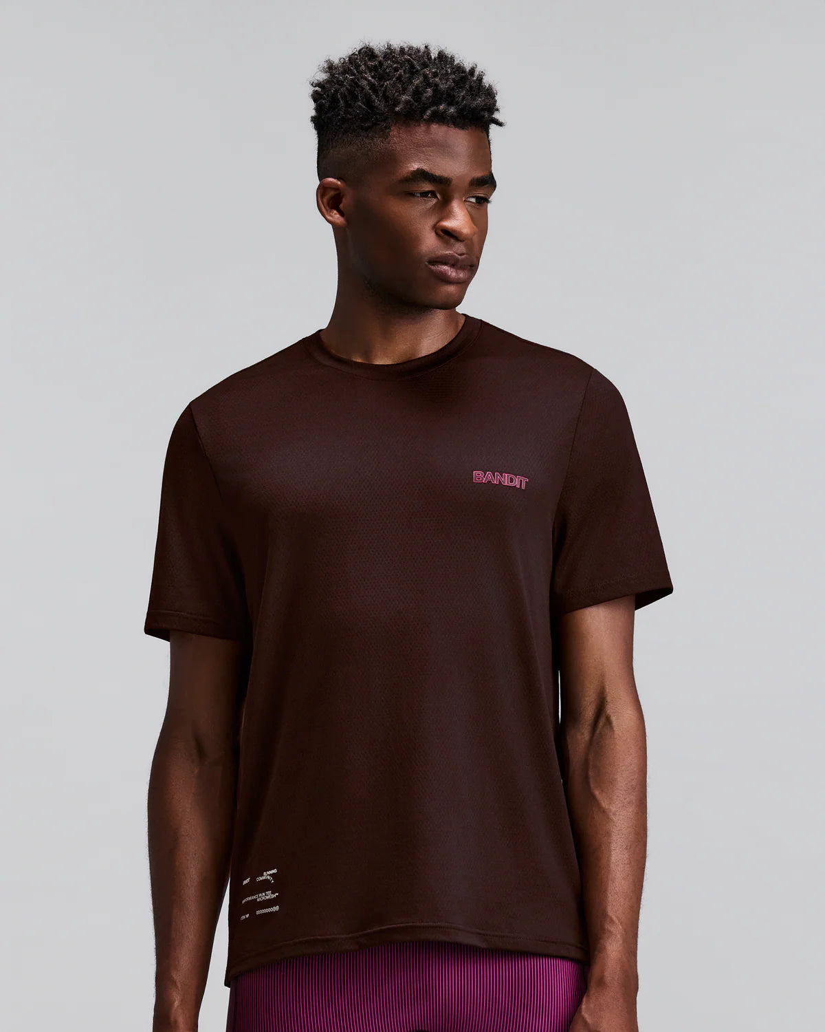 Bandit Men's Micromesh™ Short Sleeve Run Tee - Espresso