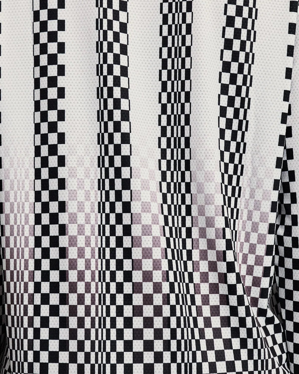 Bandit Men's Micromesh™ Long Sleeve - Checkerboard Stripe