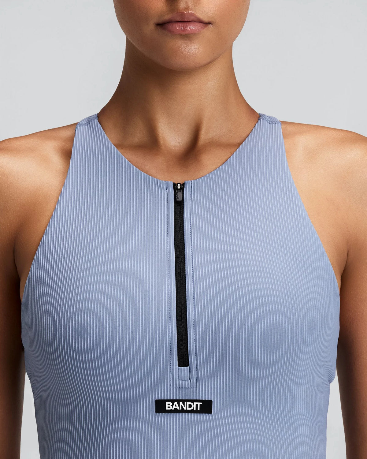 Bandit Women's Striped Cadence™ Zip Front T-Back Race Crop