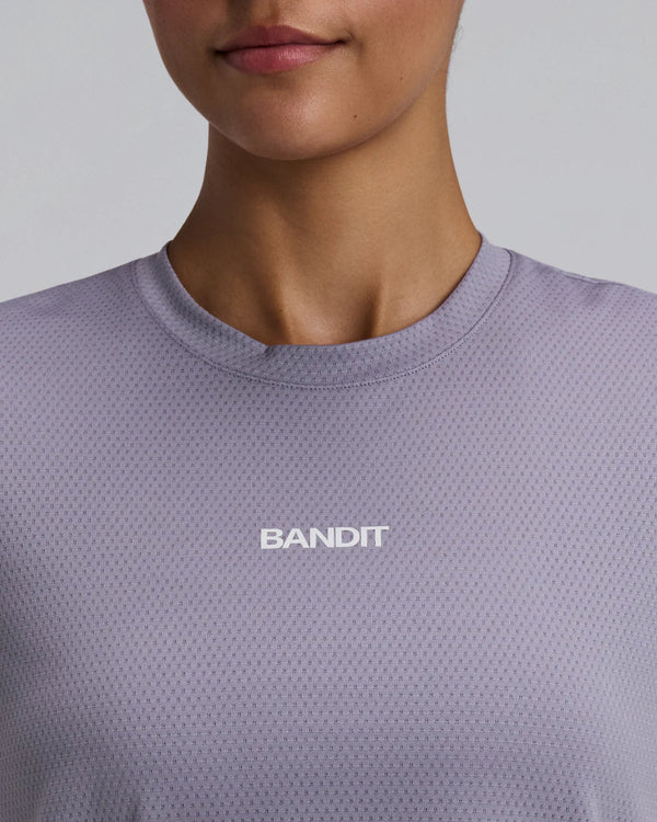 Bandit Women's Micromesh™ Short Sleeve Performance Tee - Violet Fog