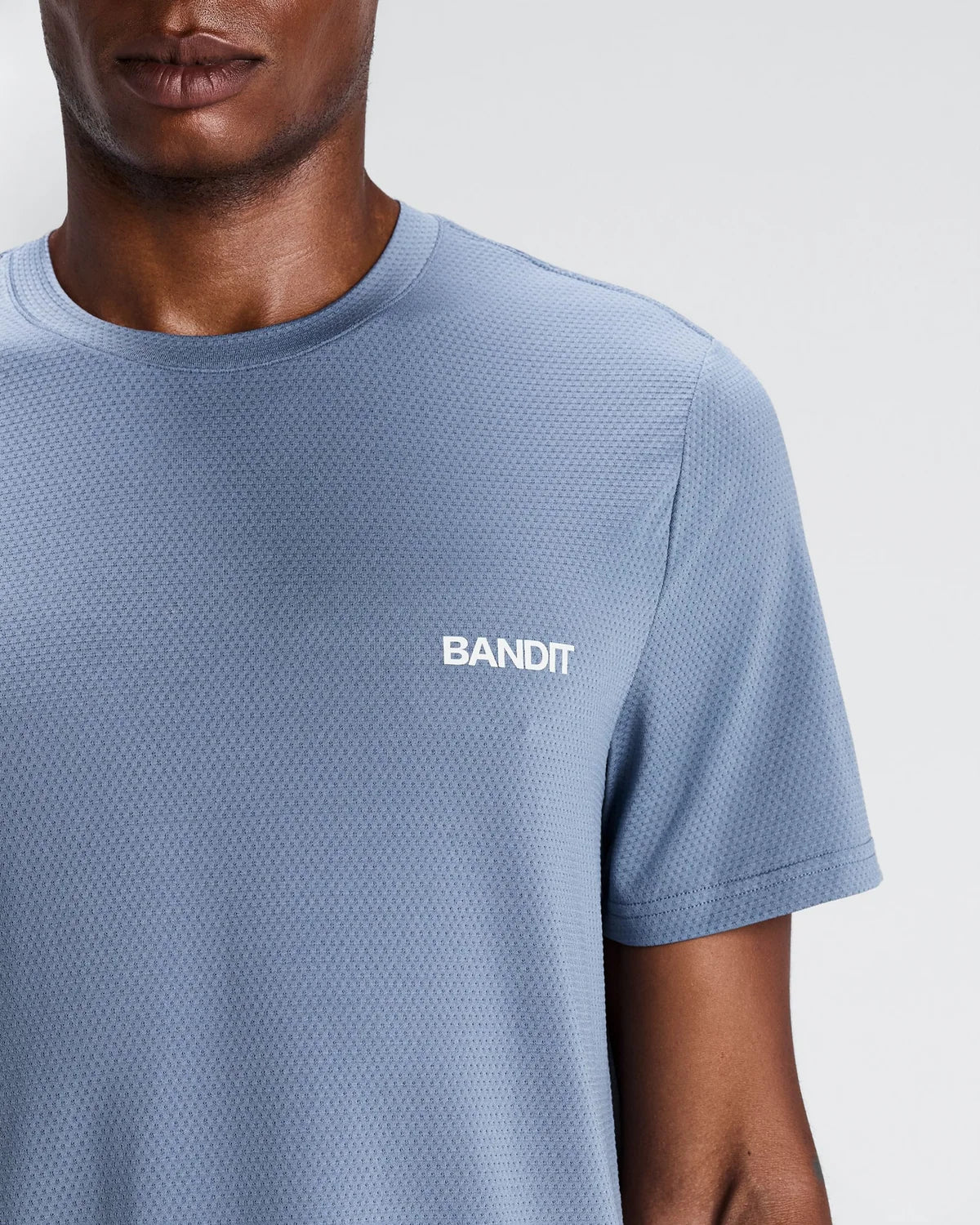 Bandit Men's Micromesh™ Short Sleeve Run Tee - Steel Horizon