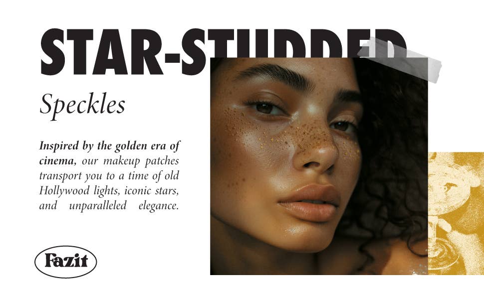 Fazit Gold Glitter Freckles Makeup Patches