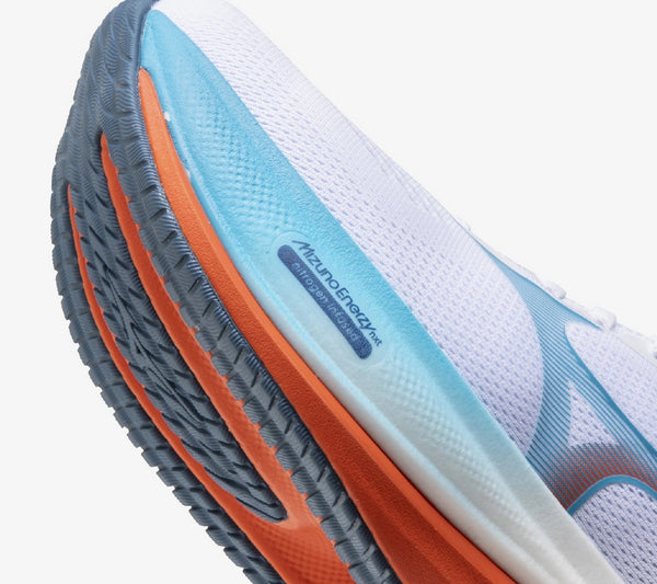 Mizuno Men's Wave Rider 30 - White Blue Jewel