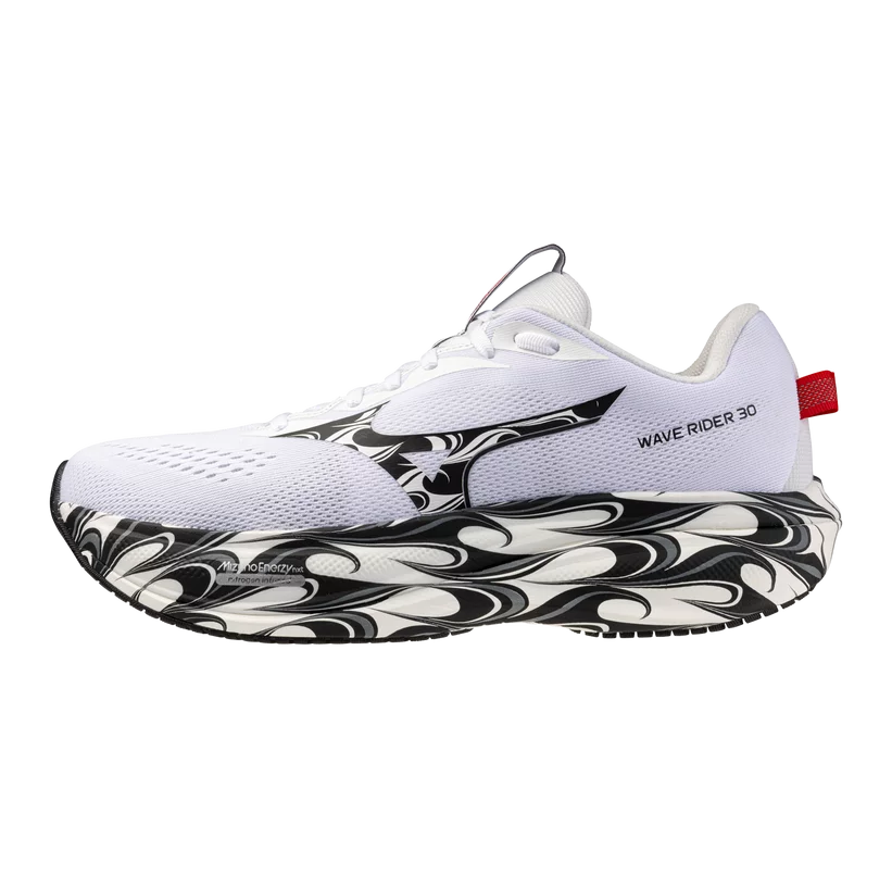 Mizuno Unisex Wave Rider 30 - White / Black