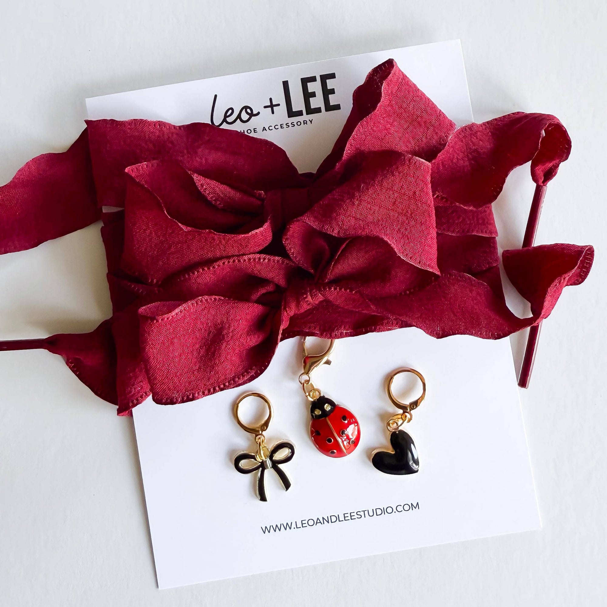 Leo + Lee Shoe Charm and Lace Sets