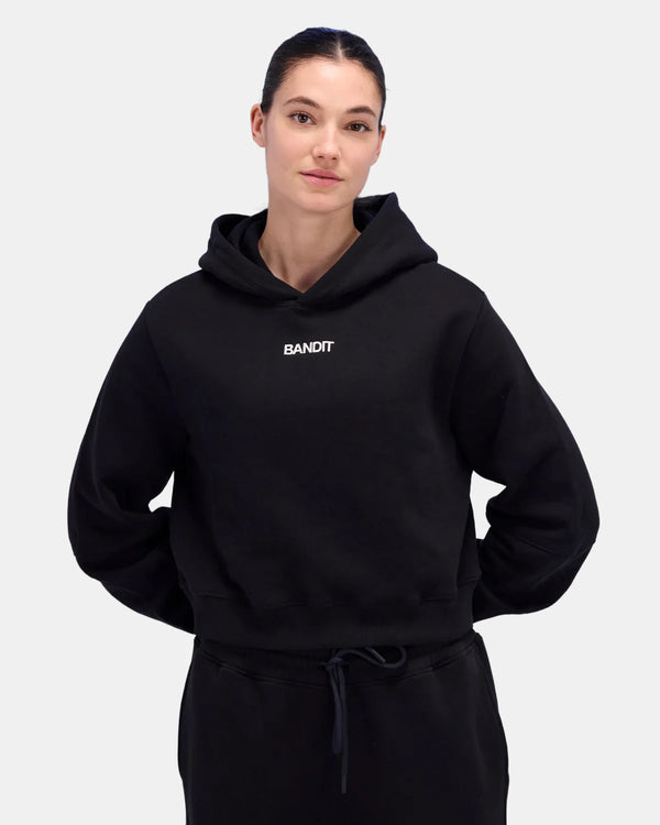 Bandit Women's The Croppped Hooded Pullover - Black