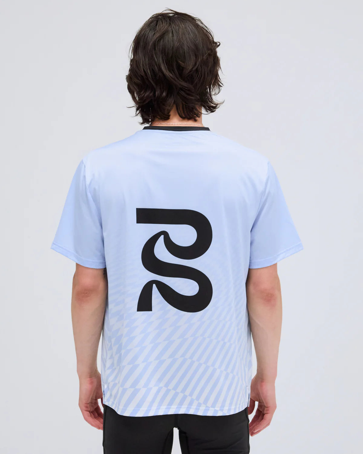Bandit Drift SS Performance Tee - Breeze Blue/Light Breeze Blue Undulating Gradient Check