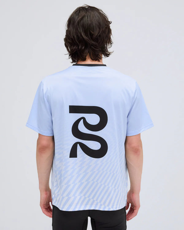 Bandit Drift SS Performance Tee - Breeze Blue/Light Breeze Blue Undulating Gradient Check