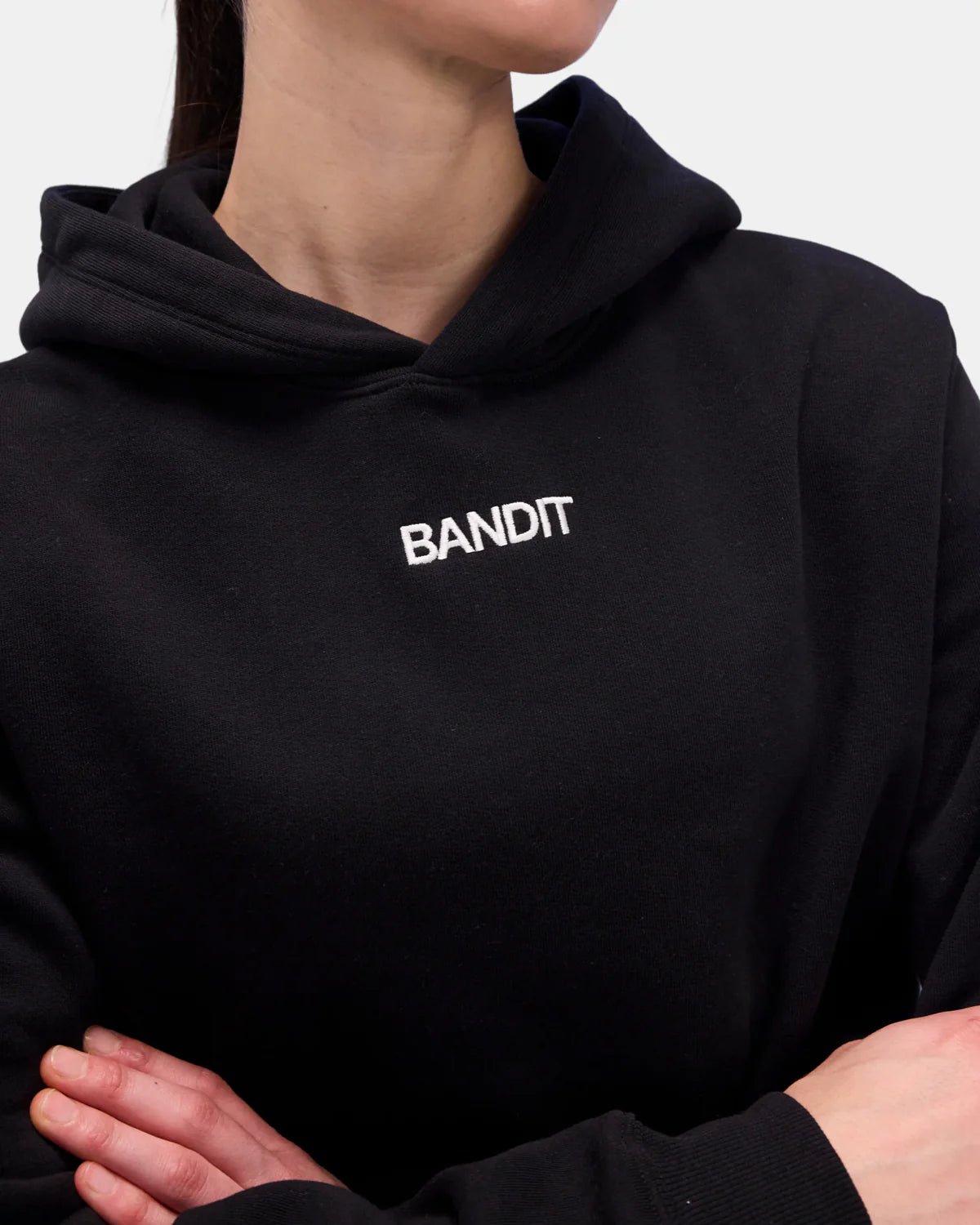 Bandit Women's The Croppped Hooded Pullover - Black