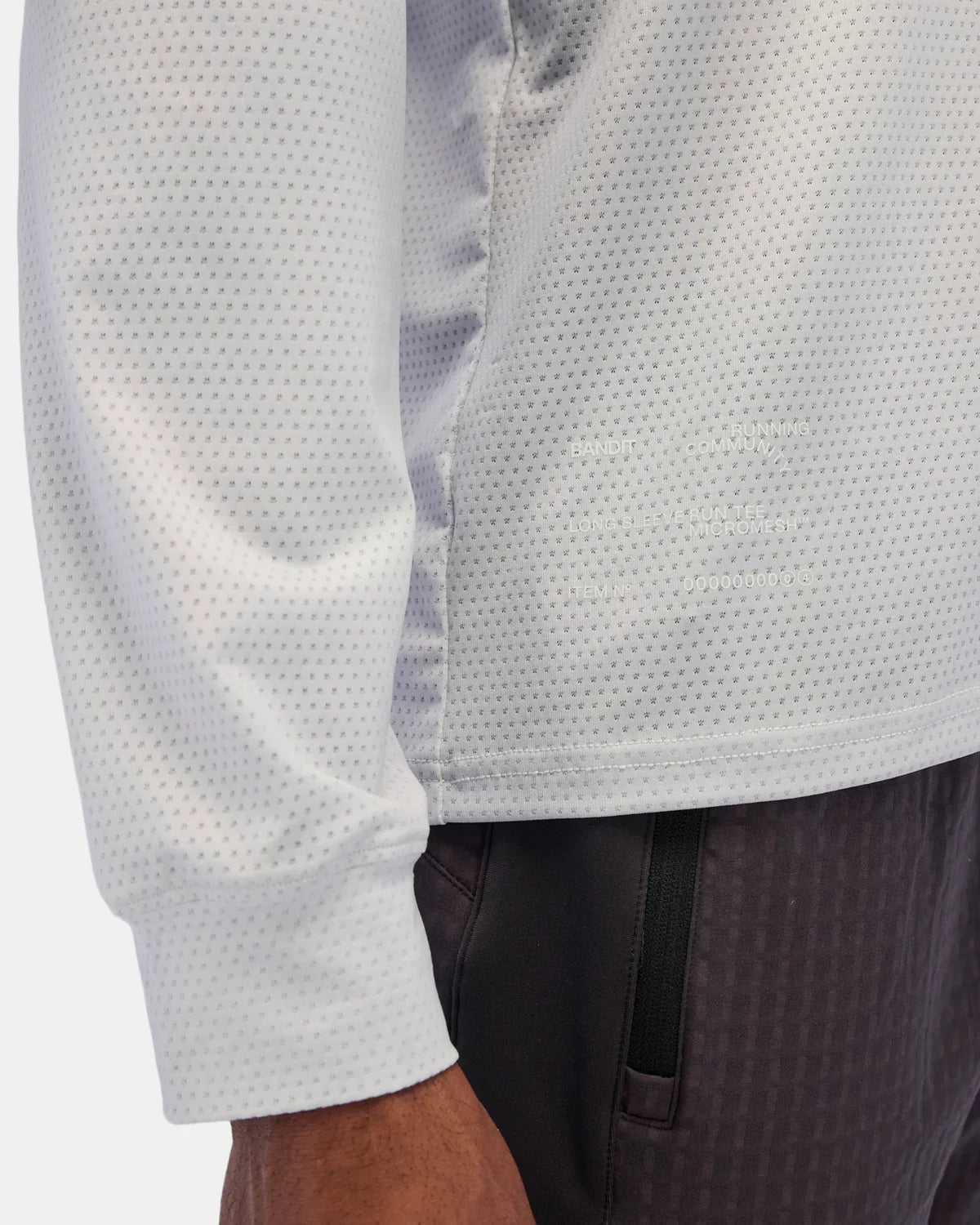 Bandit Men's Micromesh™ Long Sleeve Tee - Cement Gradient