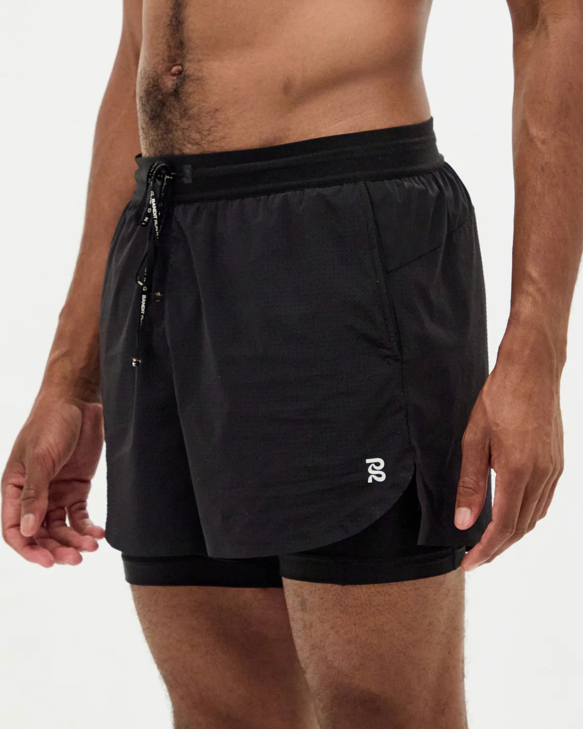 Bandit Men's Vento™ 5" 2-In-1 Run Short - Black