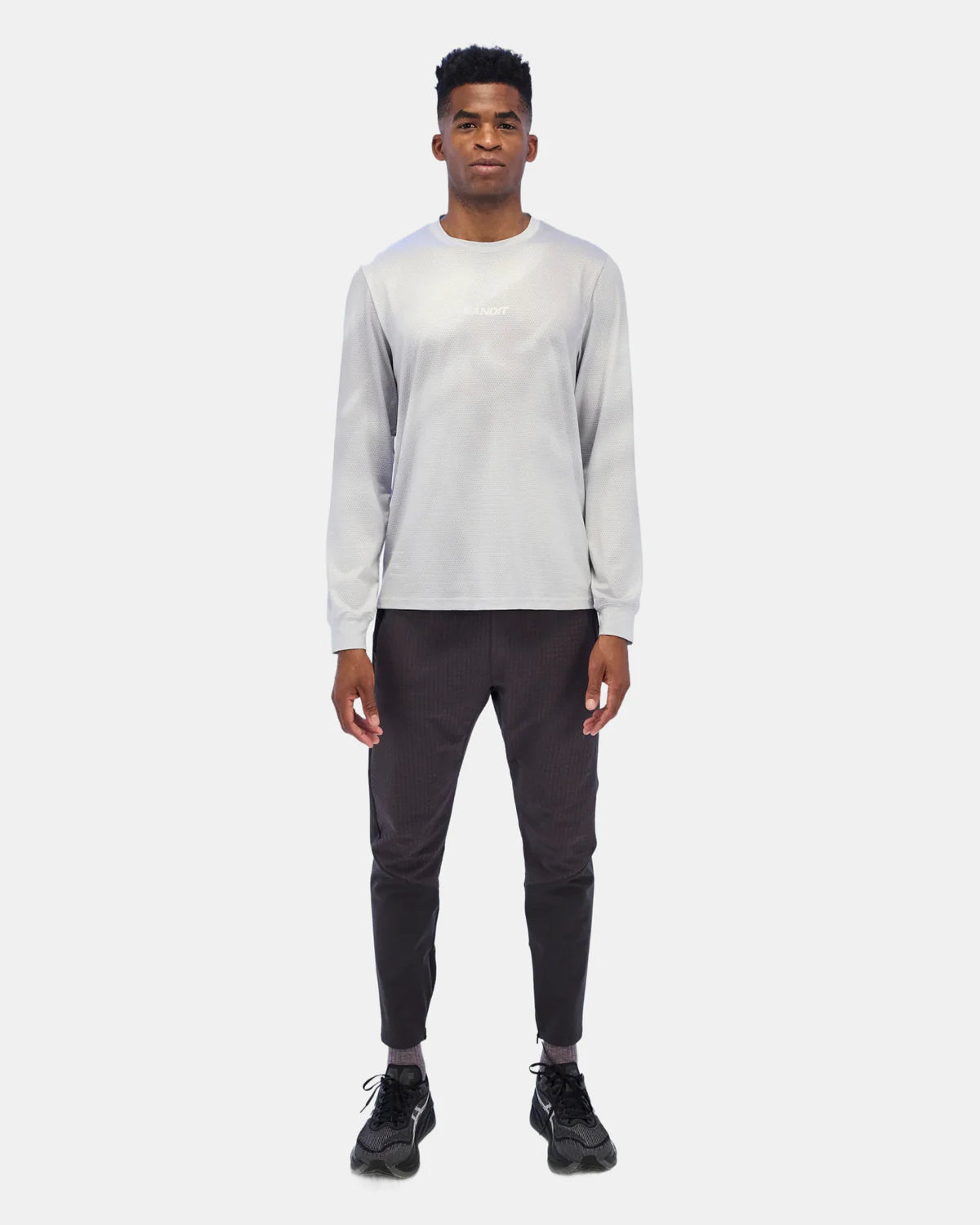 Bandit Men's Micromesh™ Long Sleeve Tee - Cement Gradient