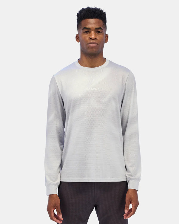Bandit Men's Micromesh™ Long Sleeve Tee - Cement Gradient