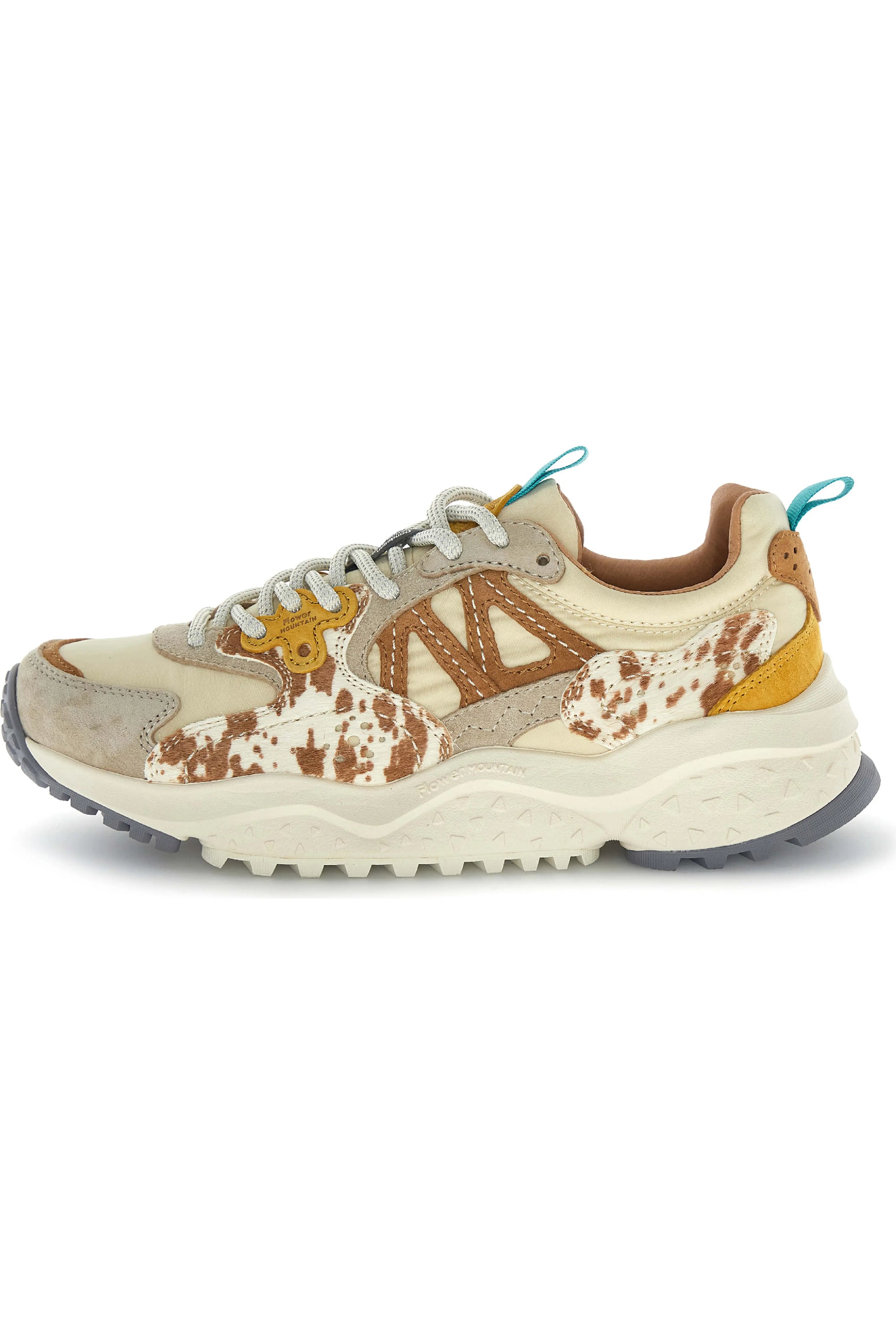 Flower Mountain Solin Sneaker - Beige / Brown / Pony