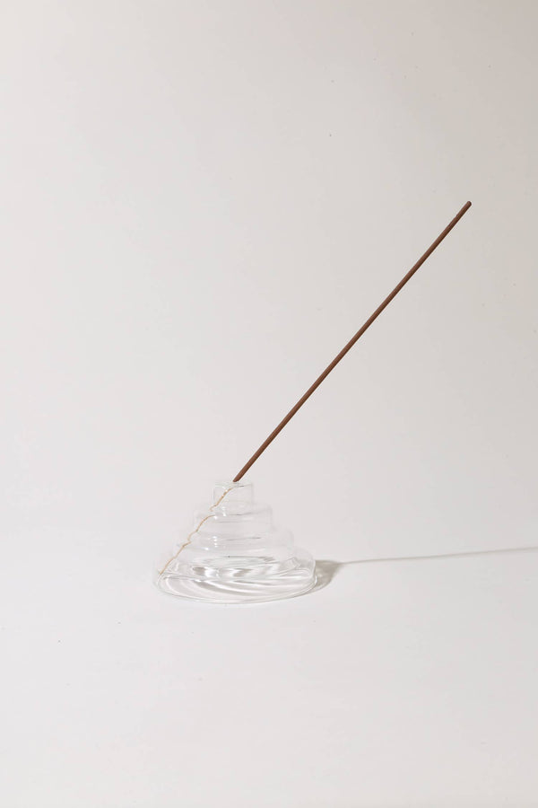 Yield Glass Meso Incense Holder - Clear