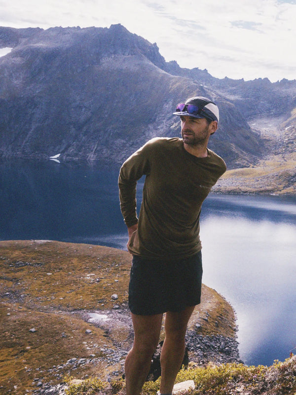 Klättermusen M's Groa LS Tee - Olive