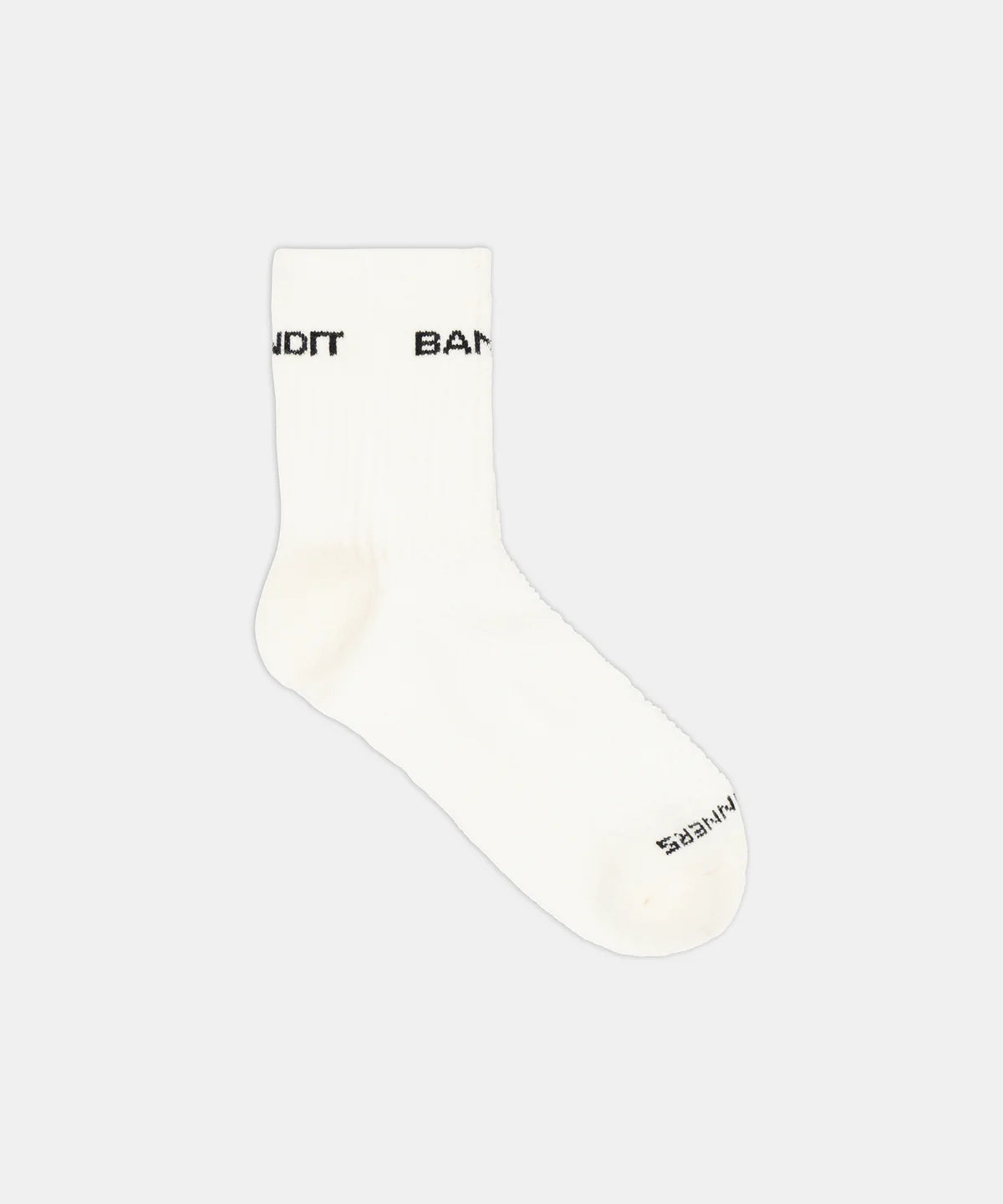 Merino Wool Run Socks - White / Black (2 Pack)