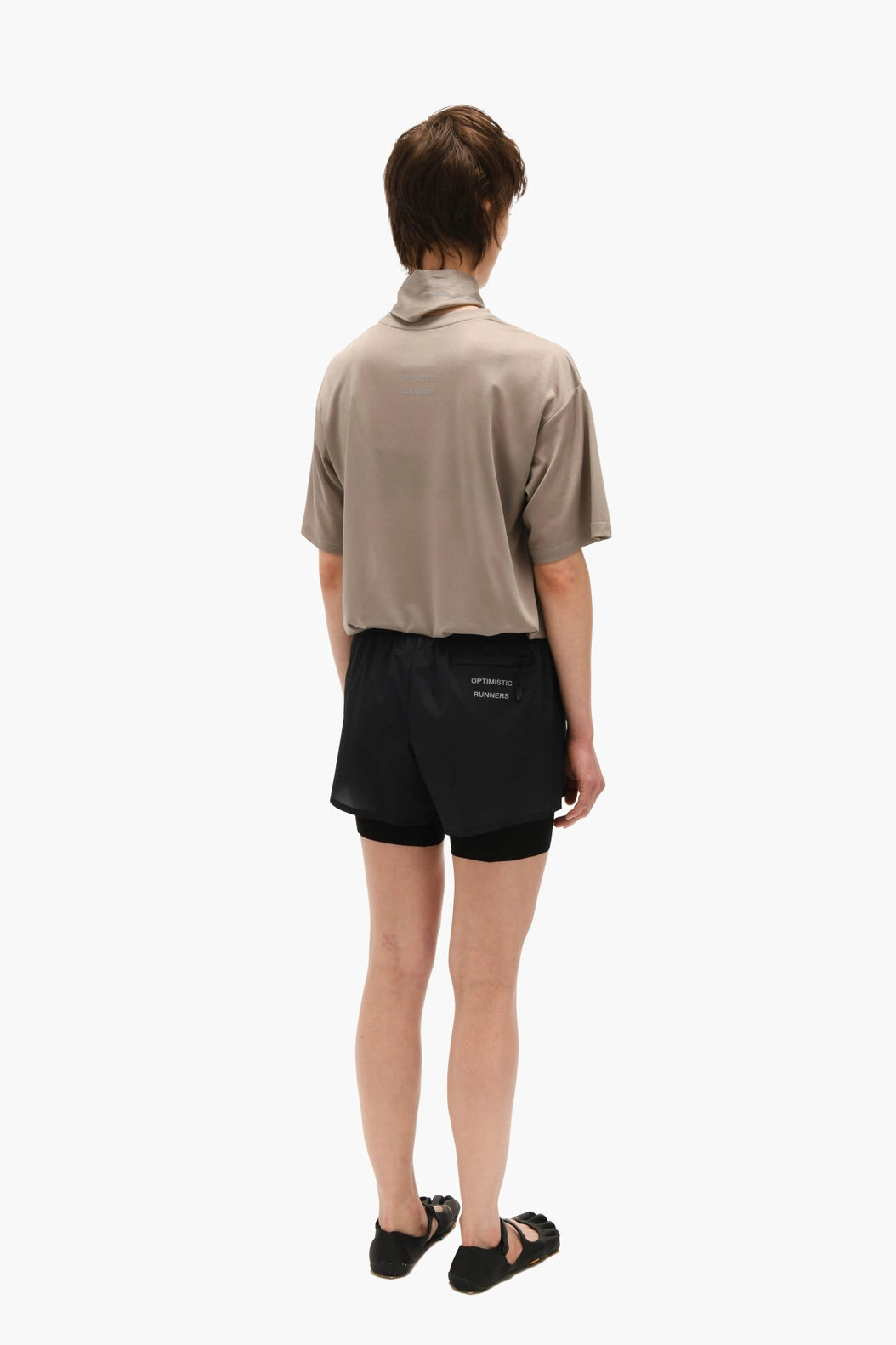 Optimistic Runners Layered Shorts AW26 - Black