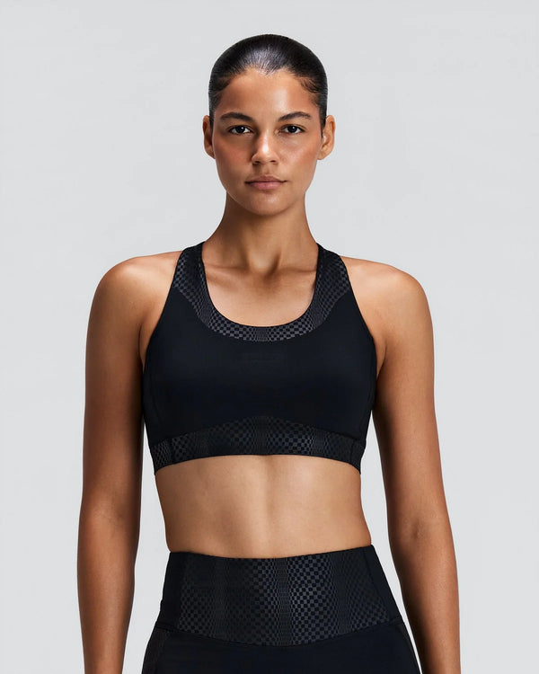 Bandit Women's Vanisher™ Threshold Run Bra - Bauhaus Black