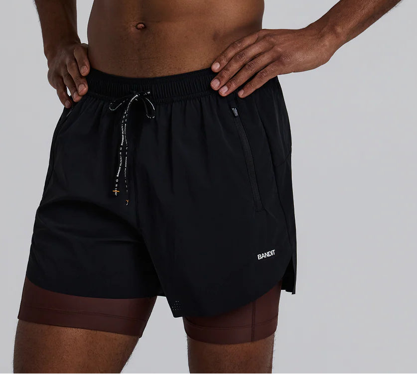Bandit Men's Vento™ Next Gen 2-In-1 Run Short - Black