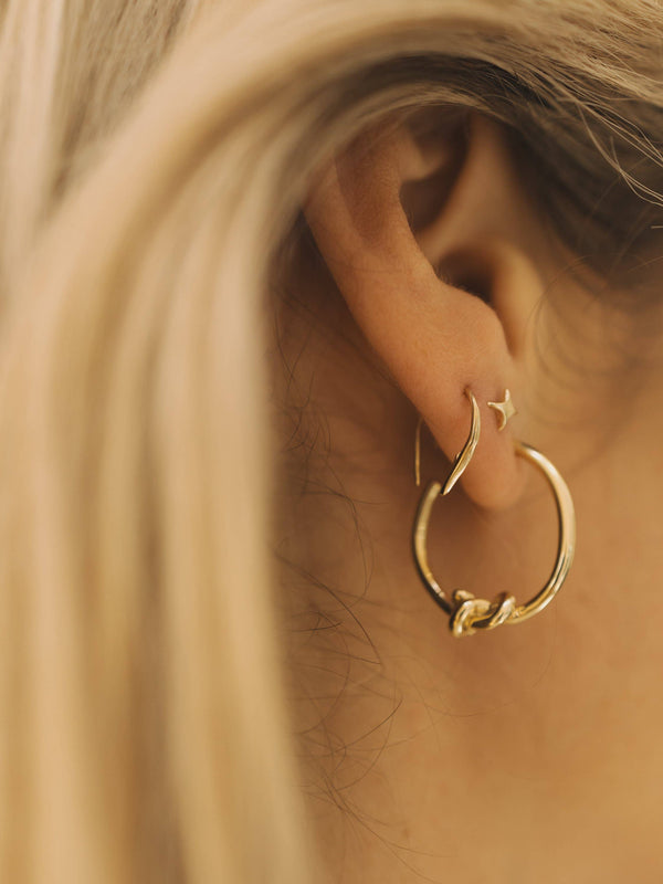 Merewif Falling Star Studs - 14k