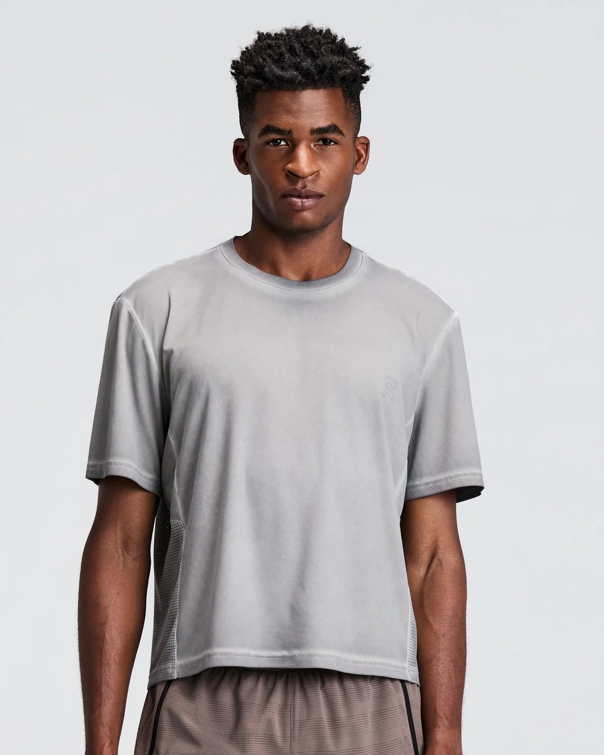 Bandit Men's FrioSoft™ Perforated Box Tee - Concrete Taupe