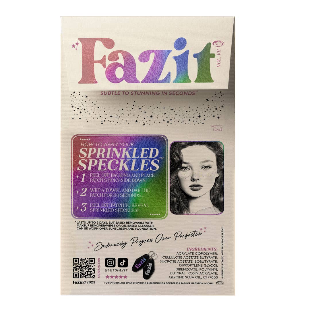 Fazit Sprinkled Speckles — Multicolored speckles makeup patches