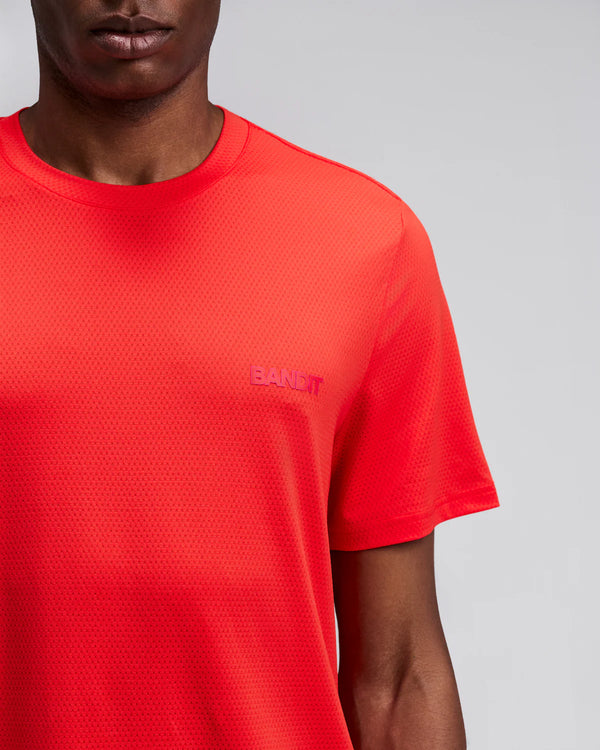 Bandit Men's Micromesh™ Short Sleeve Run Tee - Poppy