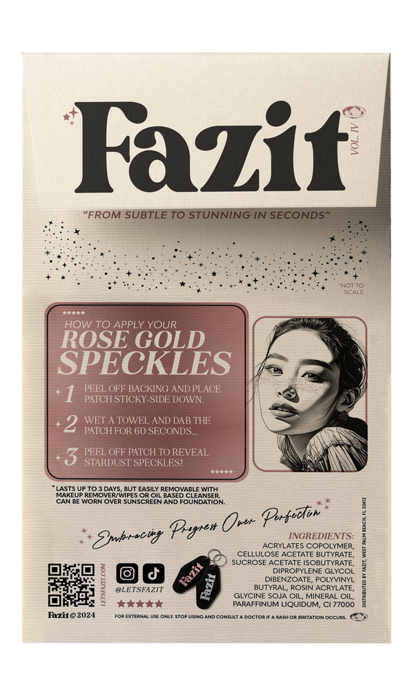 Fazit Rose Gold Stardust Speckles Makeup Patches