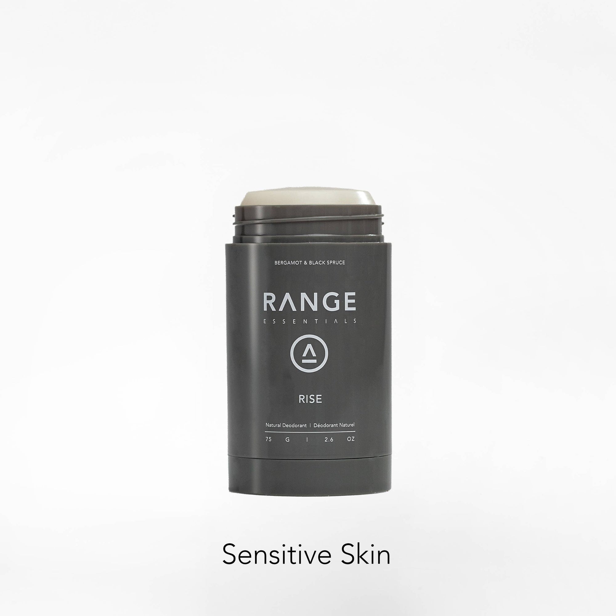 RANGE  Natural Deodorant RISE : Bergamot + Black Spruce