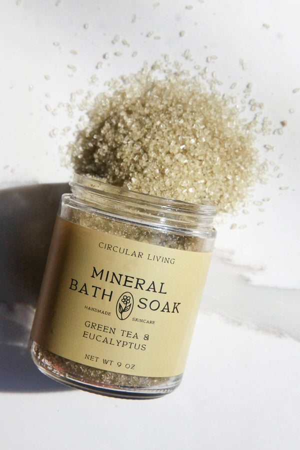 Circular Living Mineral Bath Soak, Green Tea & Eucalyptus