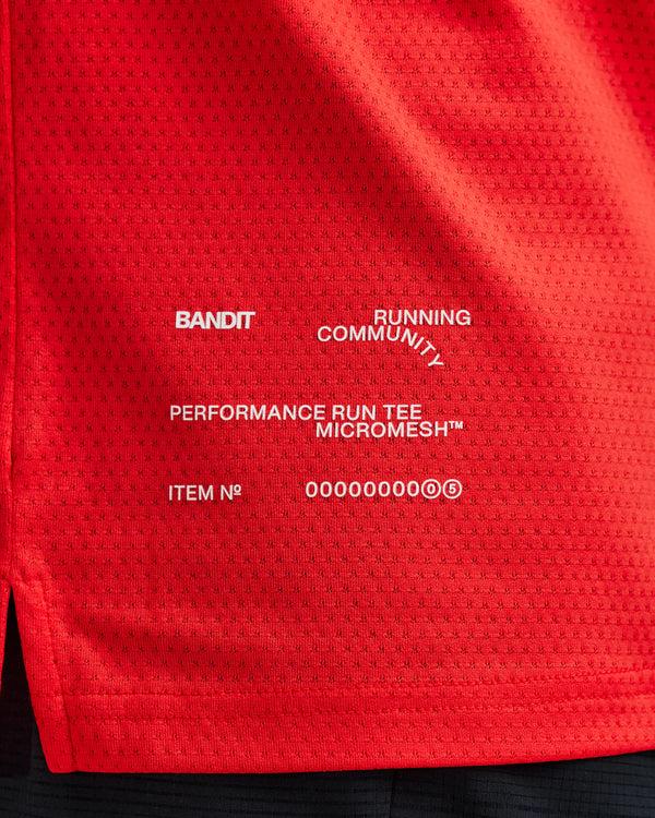 Bandit Men's Micromesh™ Short Sleeve Run Tee - Poppy