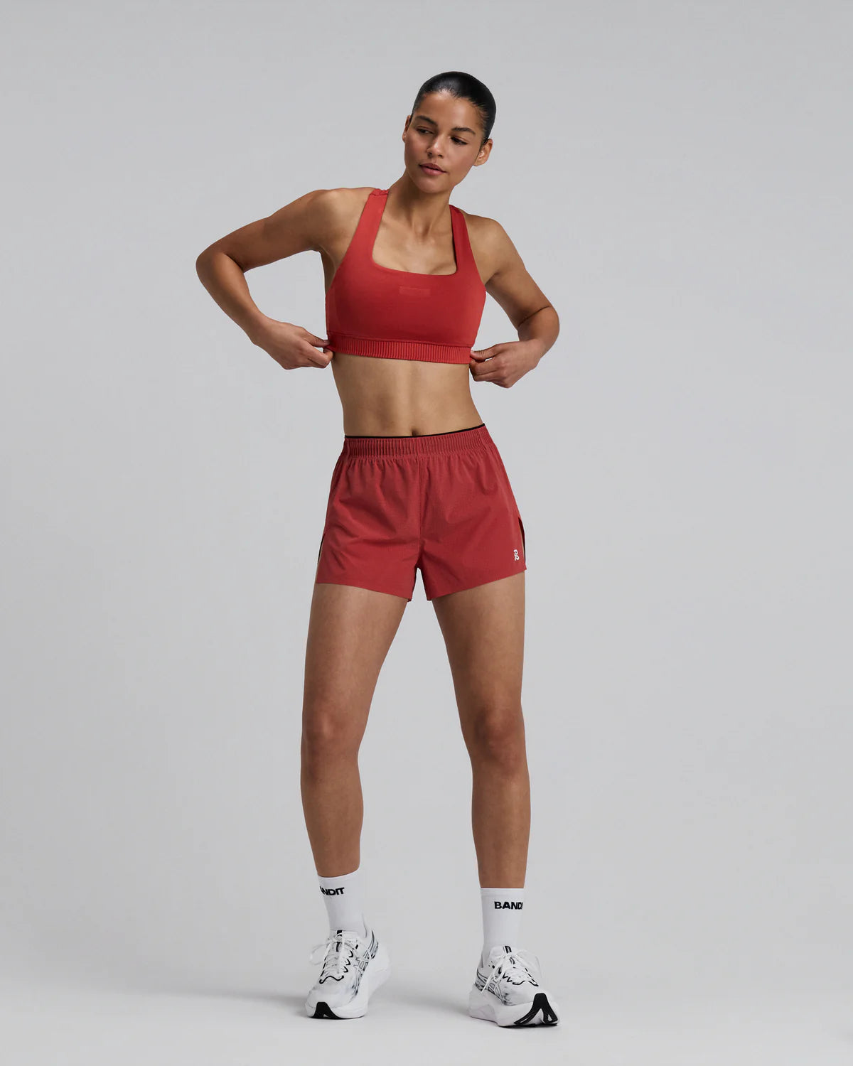 Women's Stamina-V™ Square Neck Run Bra - Rusted Apricot