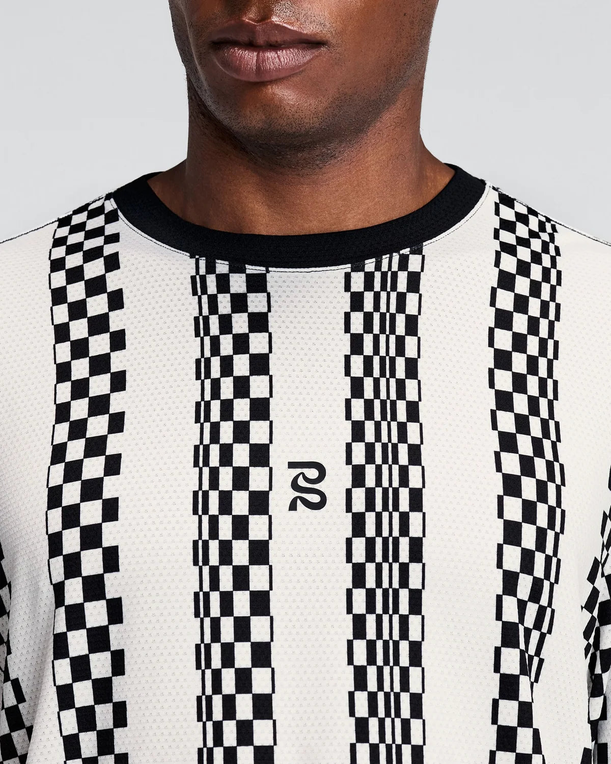 Bandit Men's Micromesh™ Long Sleeve - Checkerboard Stripe