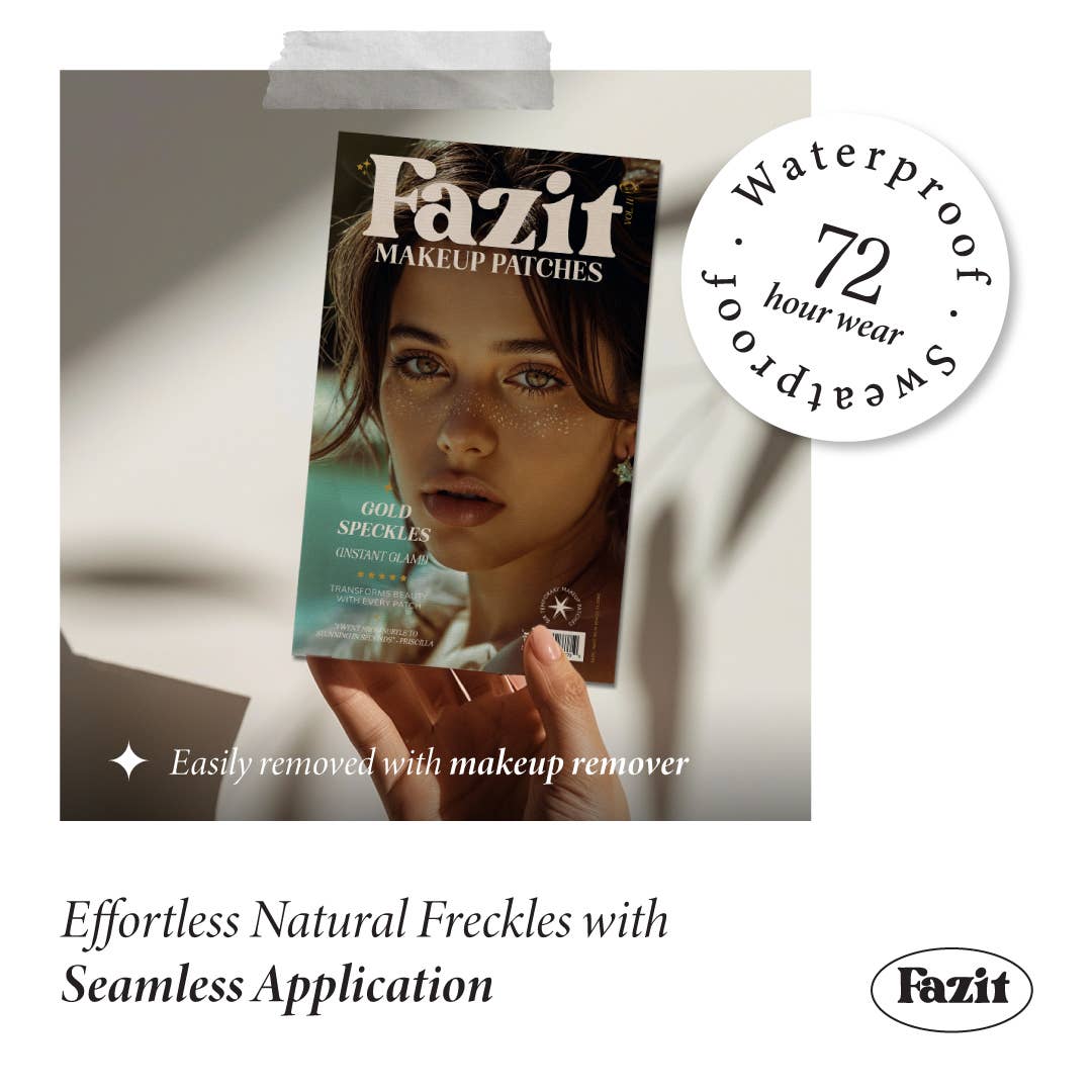 Fazit Gold Glitter Freckles Makeup Patches