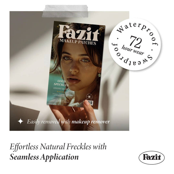 Fazit Gold Glitter Freckles Makeup Patches