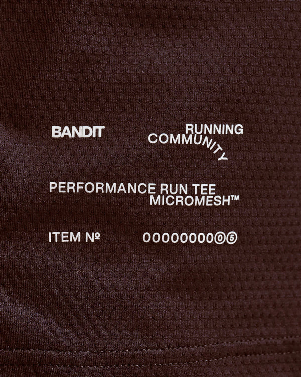 Bandit Men's Micromesh™ Short Sleeve Run Tee - Espresso