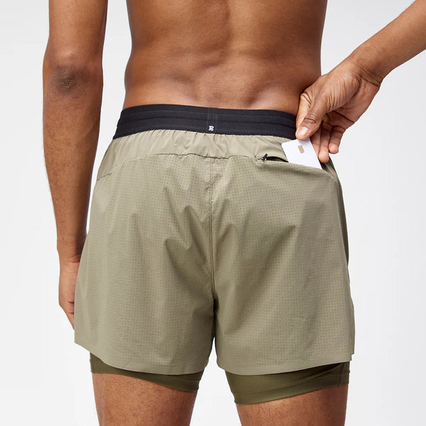 Bandit Vento 2-in-1 Mens Short - Fatigue