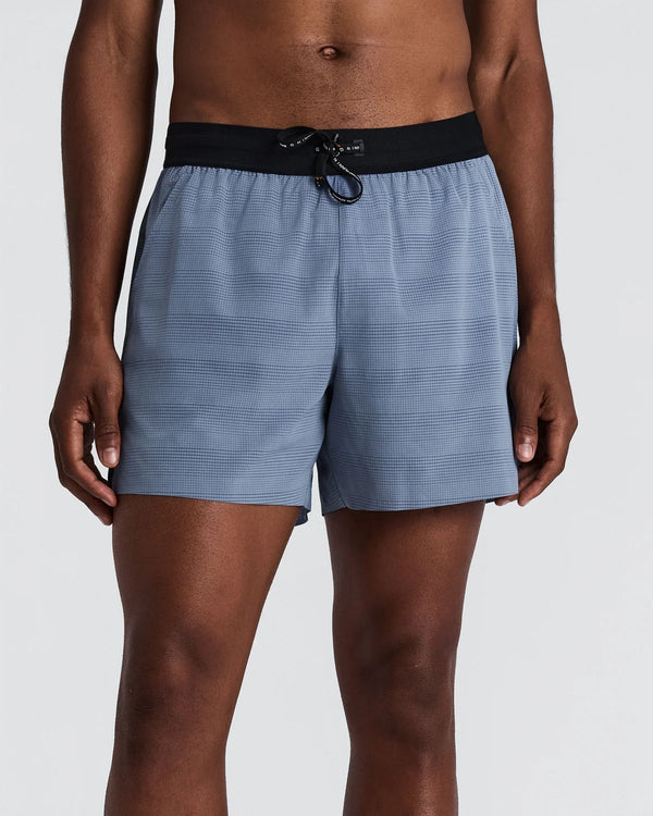 Bandit Men's CoolGrid™ 5" Run Shorts - Steel Horizon