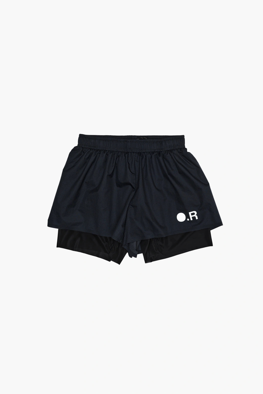 Optimistic Runners Layered Shorts AW26 - Black